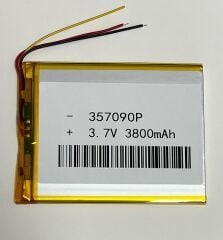 7 inç Tablet Bataryası 3.7v 3800 mah 9x7cm