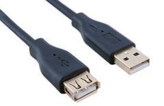 Usb Erkek To Usb Dişi 1.5 metre Kablo - Siyah