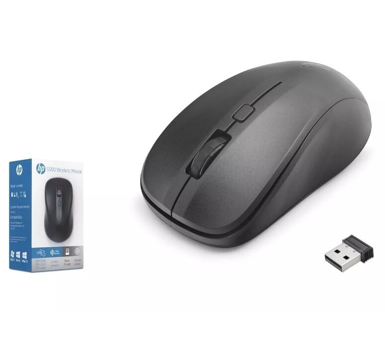 HP S500 Kablosuz Mouse Optik 1200 DPI 7YA11PA - Siyah