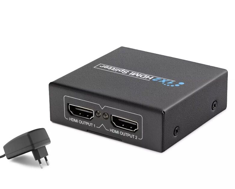 HADRON HDX1284 HDMI Splitter 1080p 3D 1 In 2 Out - Siyah
