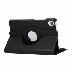 Lenovo Tab M8 TB-8705F TB-8705XN Stand 360 Derece Döner Kapaklı Tablet Kılıf SİYAH