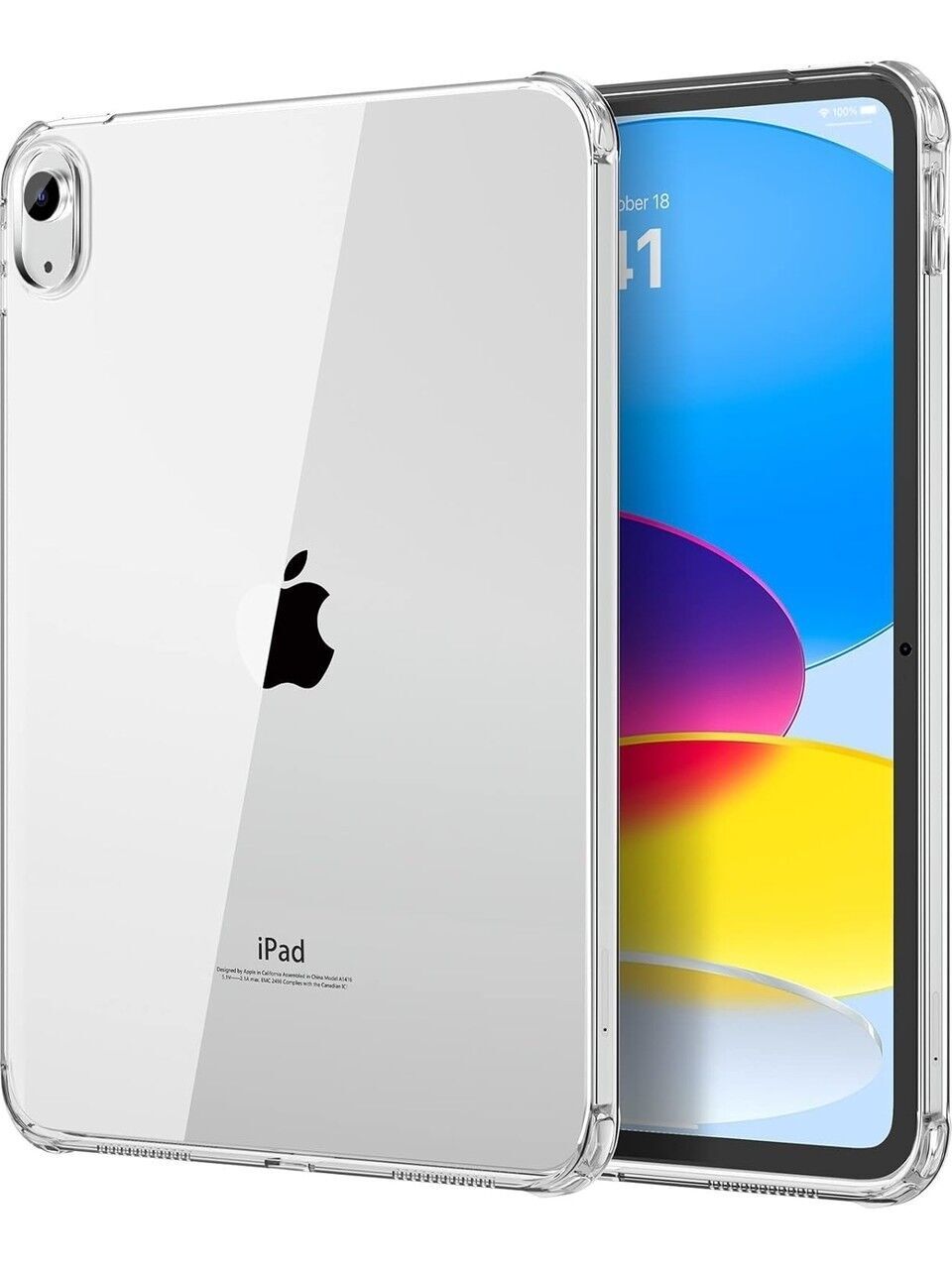 Apple iPad A16 11'' A3354 A3355 A3356 Antishock Köşe Korumalı Şeffaf Shockproof Esnek Silikon Kılıf