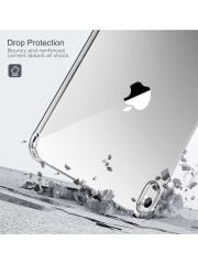 Apple iPad A16 11'' A3354 A3355 A3356 Antishock Köşe Korumalı Şeffaf Shockproof Esnek Silikon Kılıf