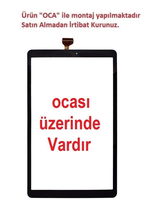 SAMSUNG GALAXY TAB A 10,5'' SM-T590 T595 T597 Dokunmatik Ön Panel - Siyah